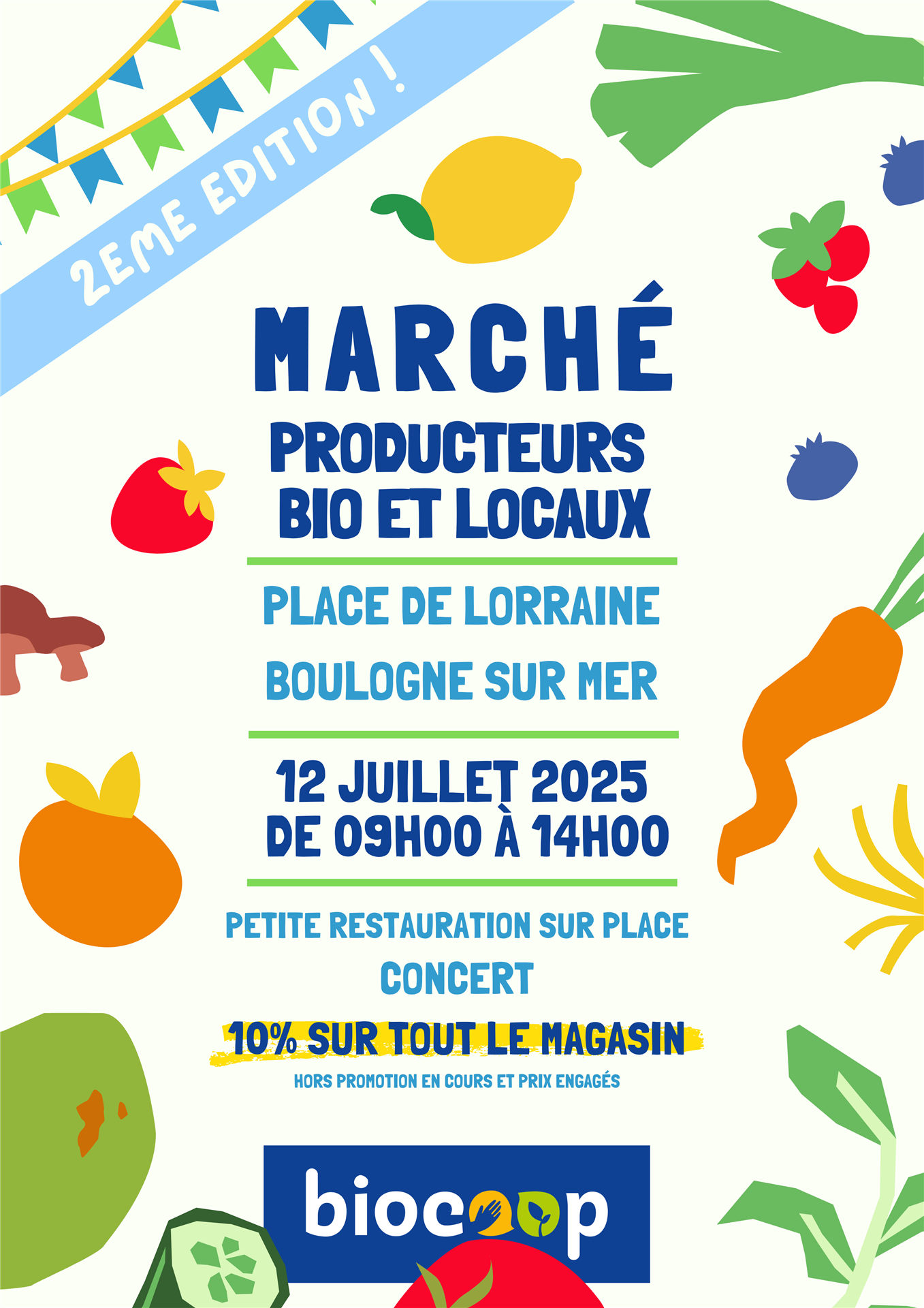 Marché Bio et local - Place de Lorraine